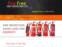 Tablet Screenshot of fire-free.co.uk